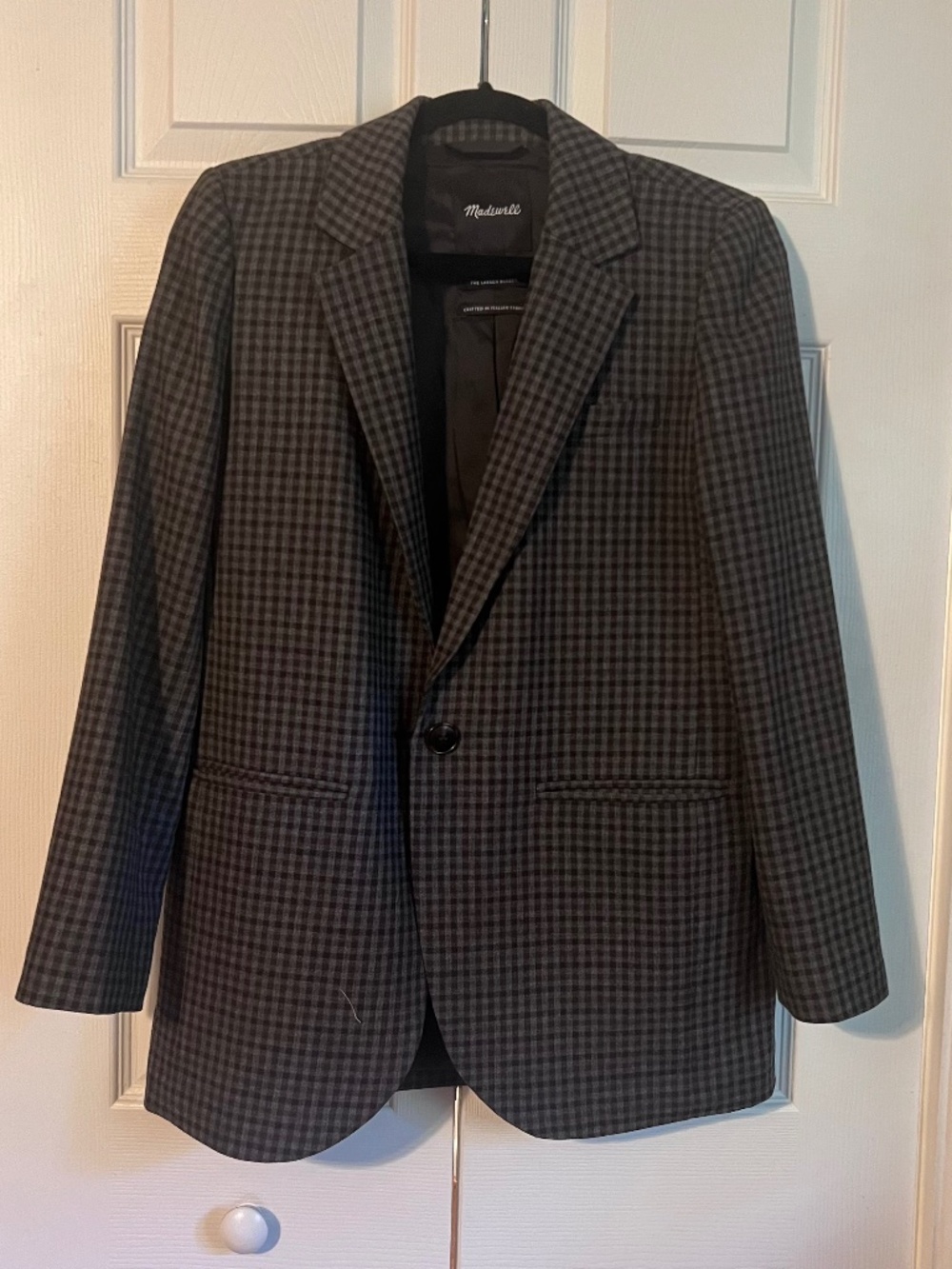 Madewell Larsen Blazer Oversized Houndstooth